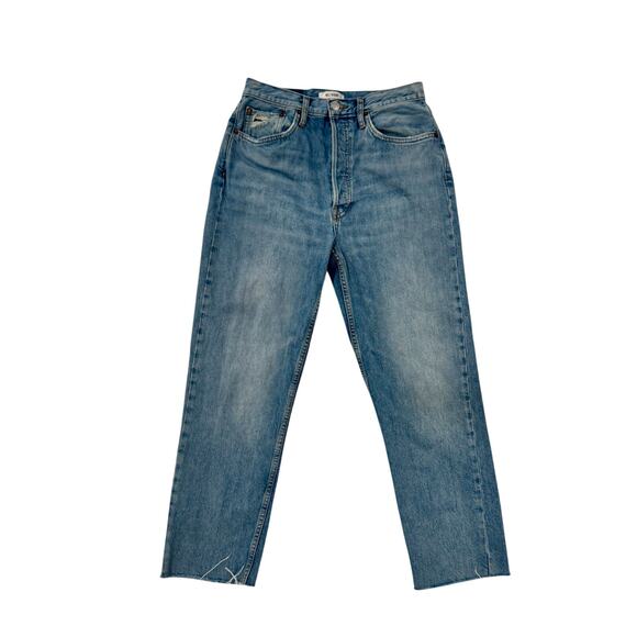 Re/Done Denim - RE/DONE 70s Stove Pipe Jeans Women's 29 Straight Leg Retro Festival Boho 90s Raw